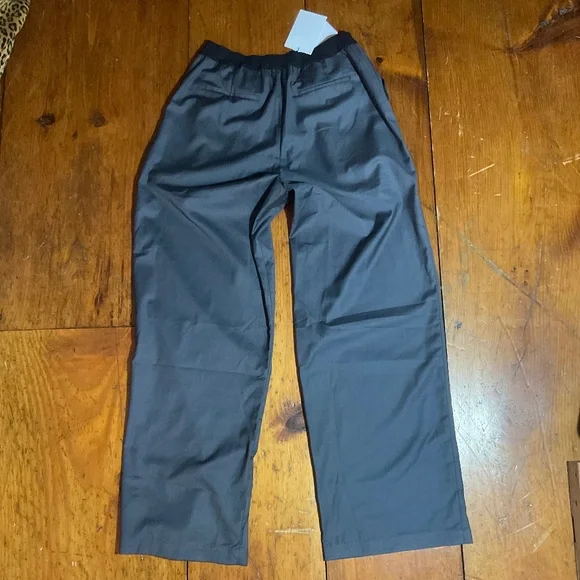Low Classic NWT Pants Elastic Waistband Logo Pull On Gray - Picture 6 of 13
